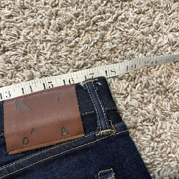 Hiroshi Kato Selvedge The Pen Slim Stretch Raw Dark Wash Jeans 34 - Picture 8 of 9